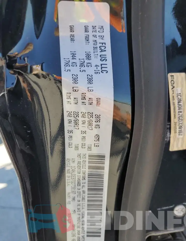 1C4NJDEB7GD730107 Photo# 12