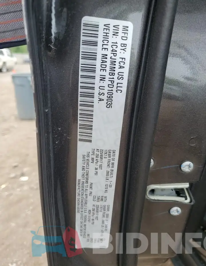 1C4PJMMB1PD109035 Photo# 13