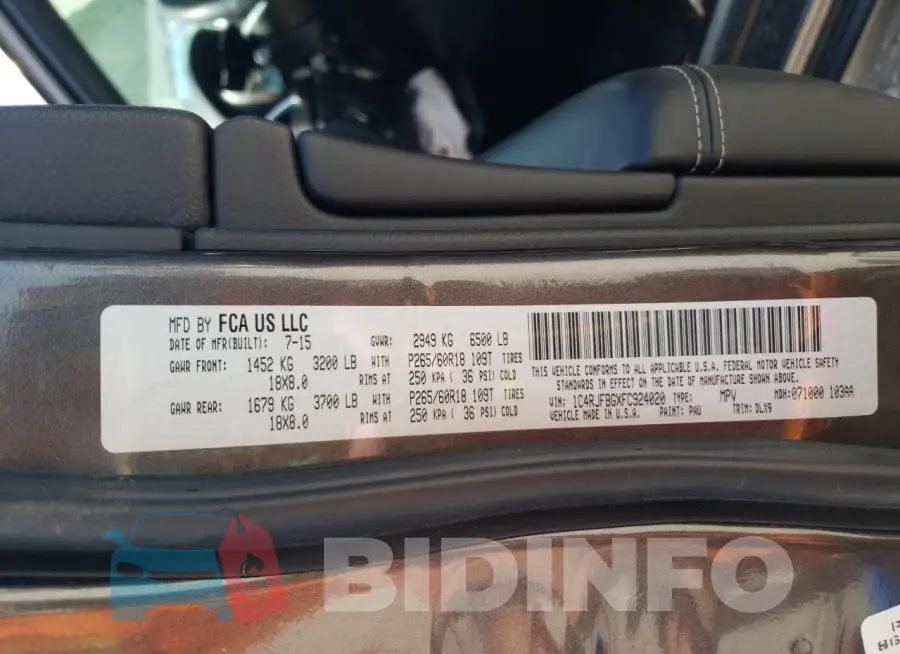 1C4RJFBGXFC924020 Photo# 13