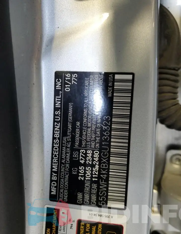 55SWF4KBXGU136323 Photo# 12