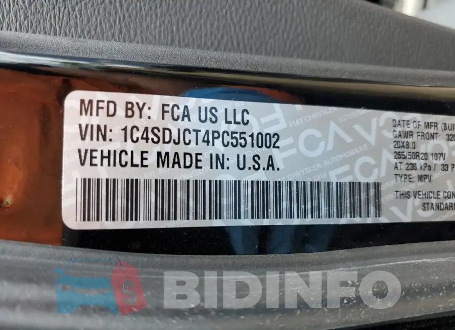 1C4SDJCT4PC551002 Photo# 13