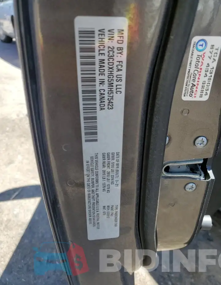 2C3CDXHG5MH575423 Photo# 12