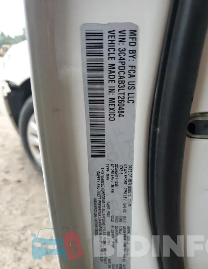 3C4PDCAB3LT260484 Photo# 13