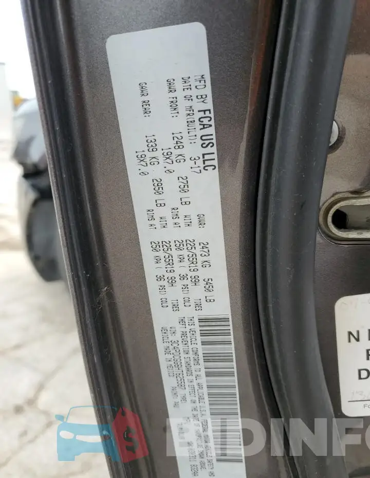 3C4PDCGG6HT625587 Photo# 13