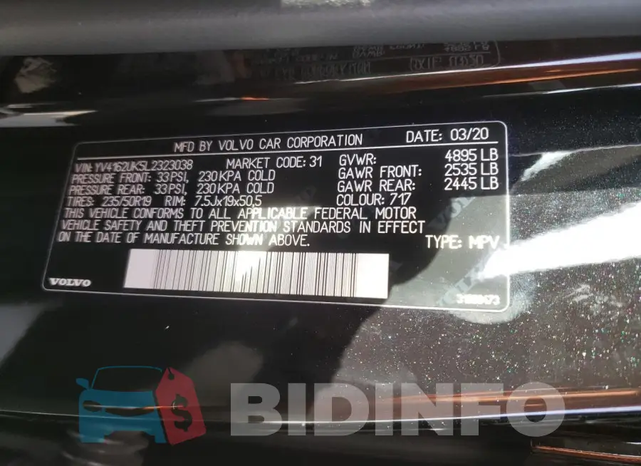 YV4162UK5L2323038 Photo# 13
