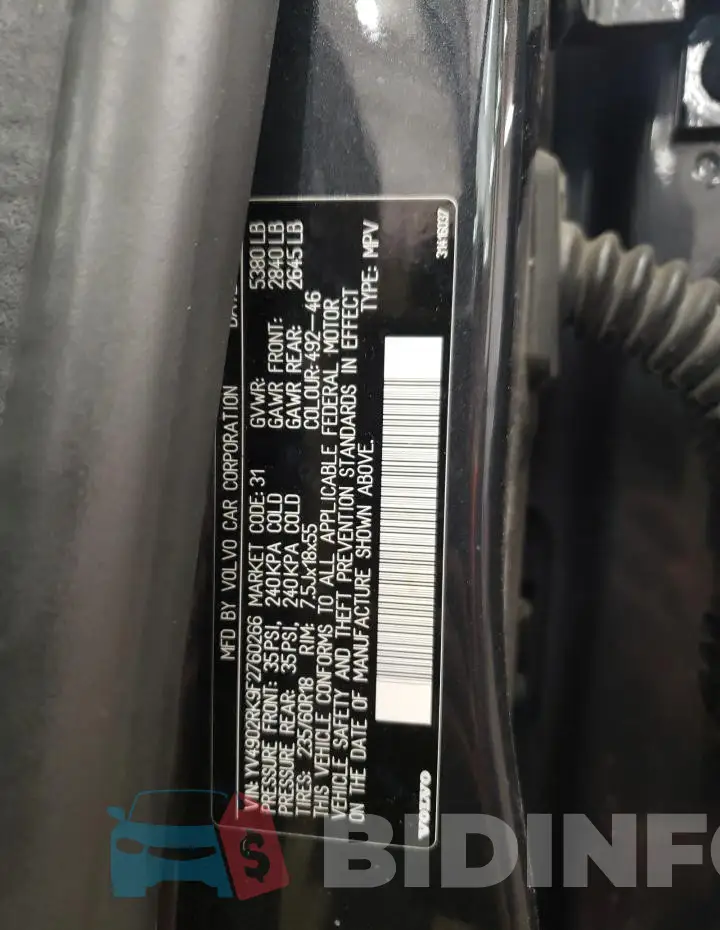 YV4902RK9F2760266 Photo# 12