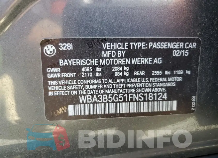 WBA3B5G51FNS18124 Photo# 12