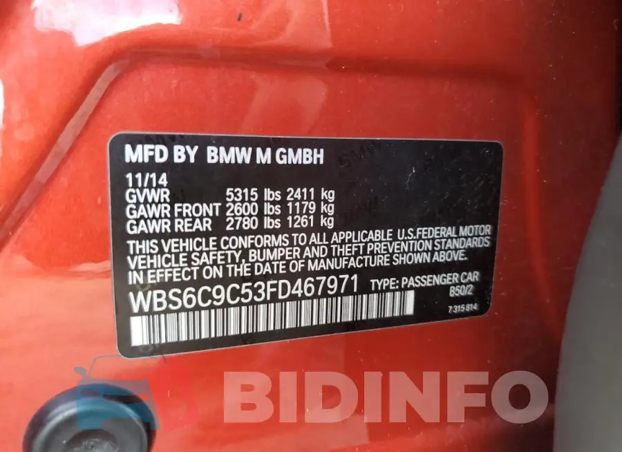 WBS6C9C53FD467971 Photo# 12