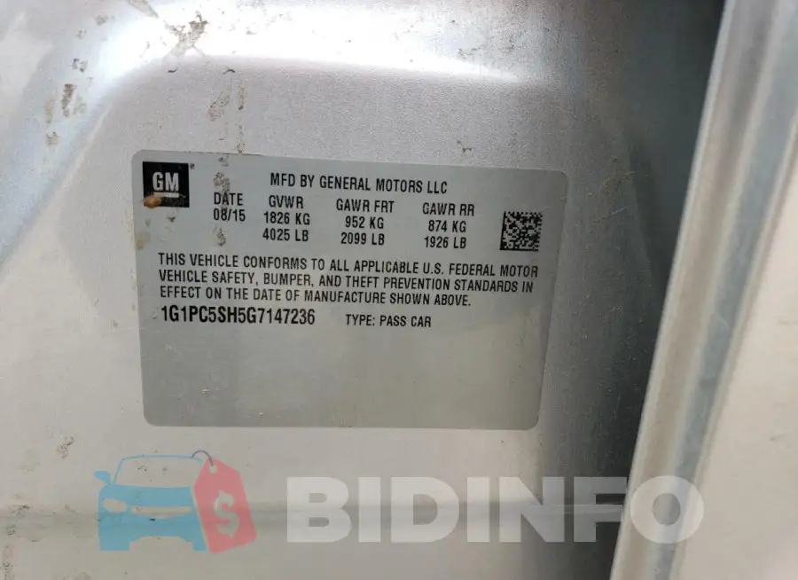 1G1PC5SH5G7147236 Photo# 13
