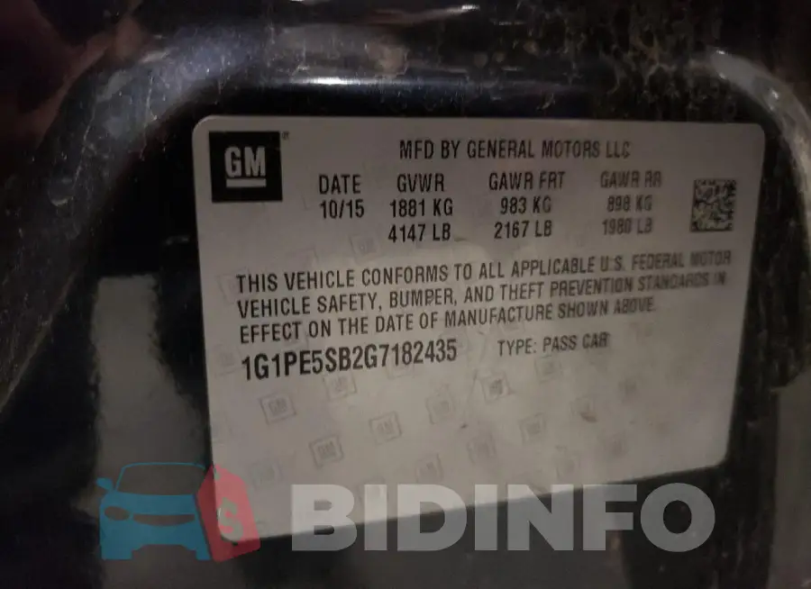 1G1PE5SB2G7182435 Photo# 12