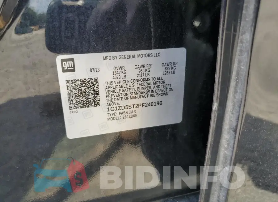 1G1ZD5ST2PF240196 Photo# 13