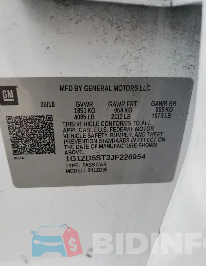 1G1ZD5ST3JF228954 Photo# 12