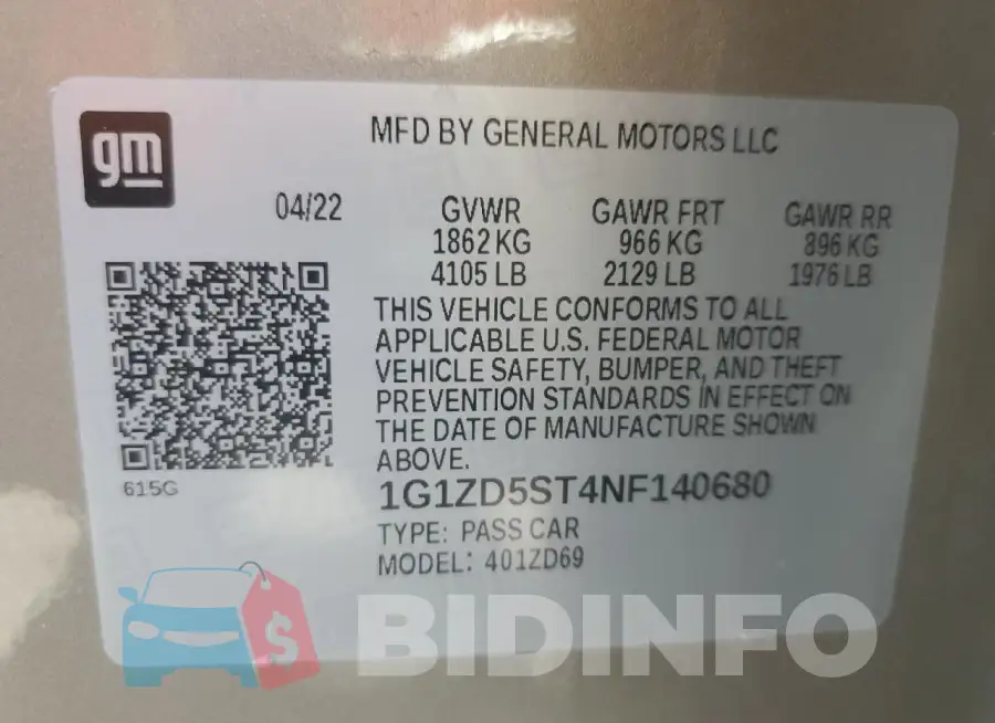 1G1ZD5ST4NF140680 Photo# 12