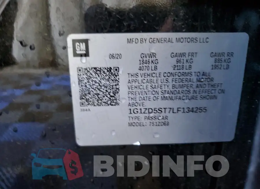 1G1ZD5ST7LF134255 Photo# 12