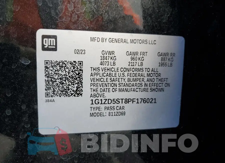 1G1ZD5ST8PF176021 Photo# 13