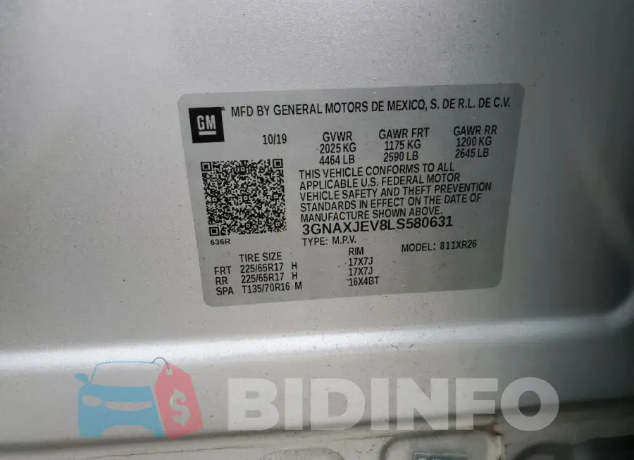 3GNAXJEV8LS580631 Photo# 14