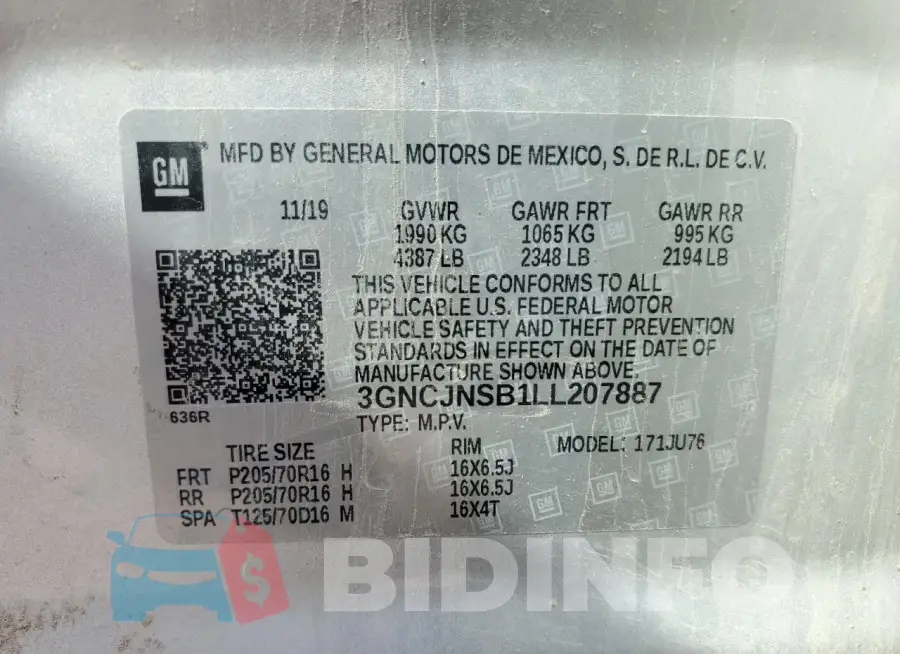 3GNCJNSB1LL207887 Photo# 13