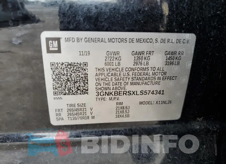 3GNKBERSXLS574341 Photo# 13