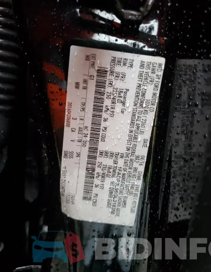1FADP3L96GL318356 Photo# 12