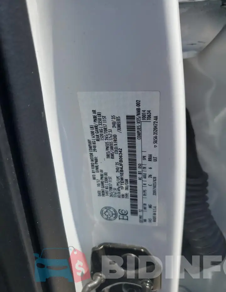 1FTEW1EB4JFB06342 Photo# 12