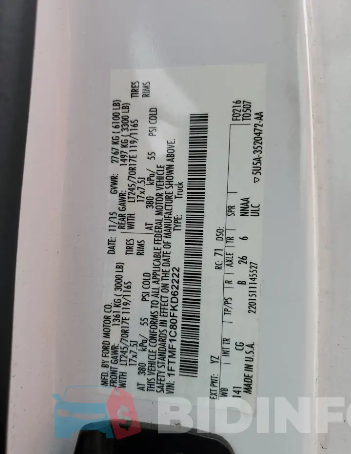 1FTMF1C80FKD62222 Photo# 12