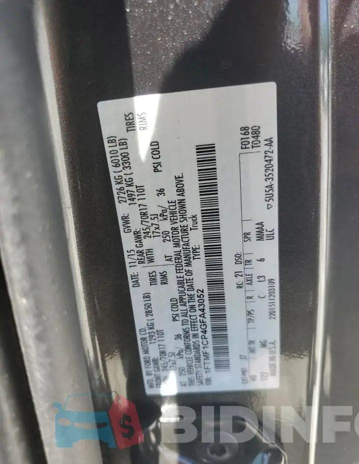 1FTMF1CP4GFA43052 Photo# 12