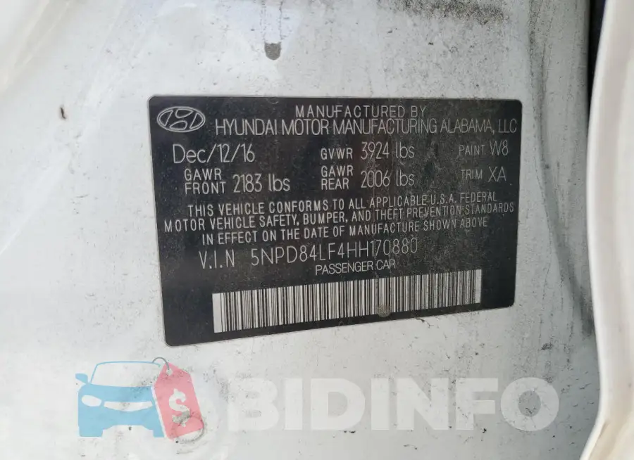 5NPD84LF4HH170880 Photo# 13