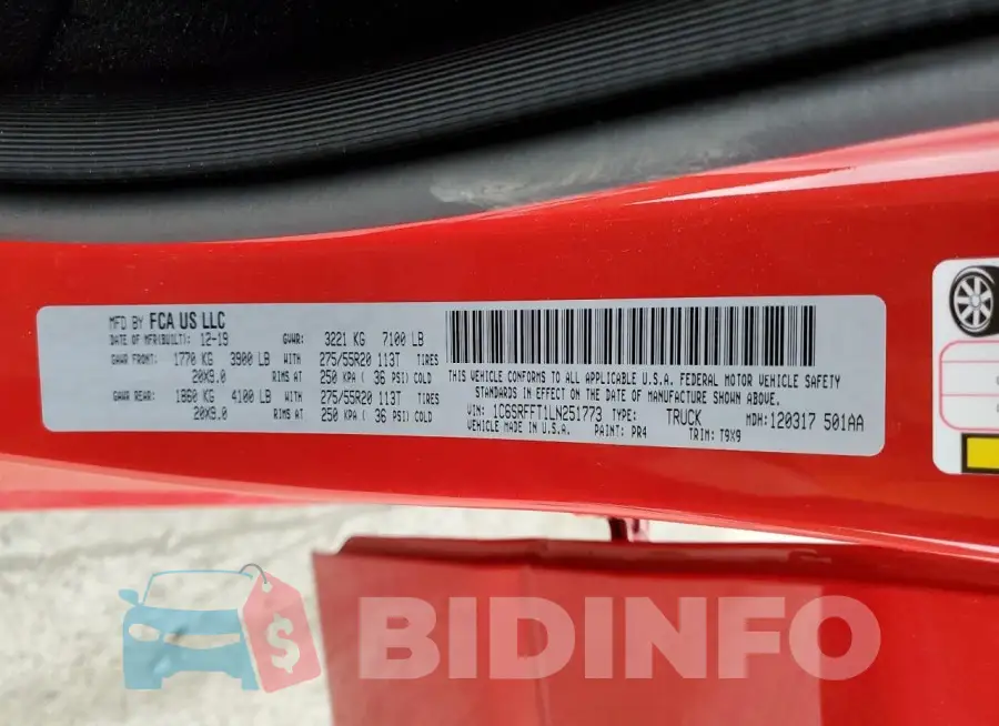 1C6SRFFT1LN251773 Photo# 12