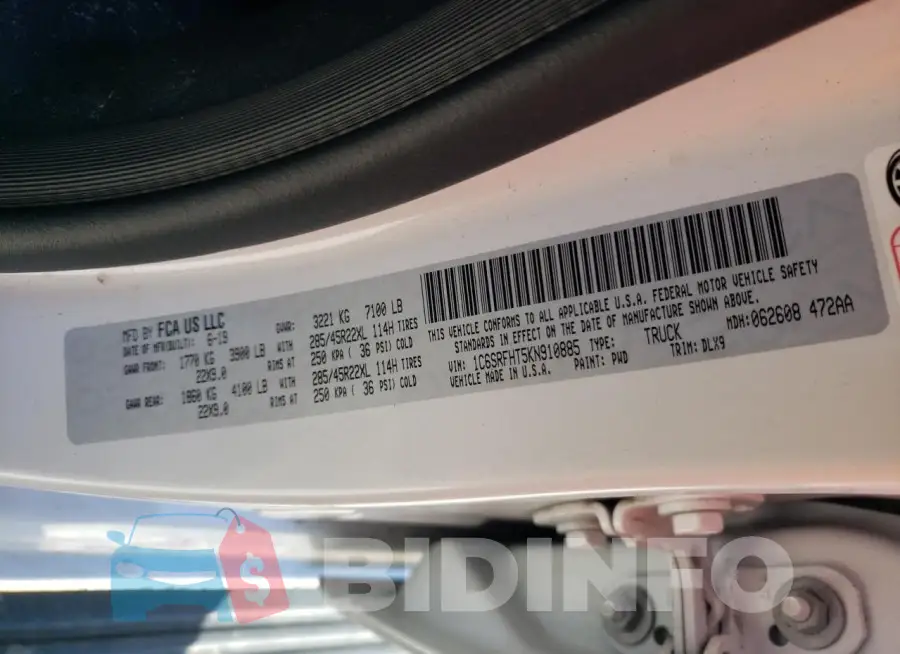1C6SRFHT5KN910885 Photo# 12