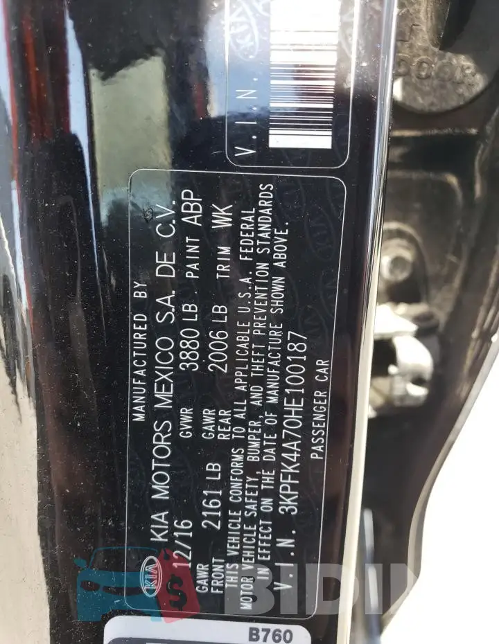 3KPFK4A70HE100187 Photo# 12