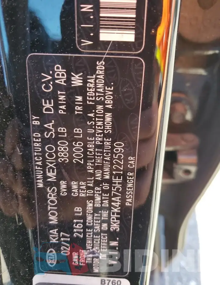 3KPFK4A75HE122590 Photo# 13
