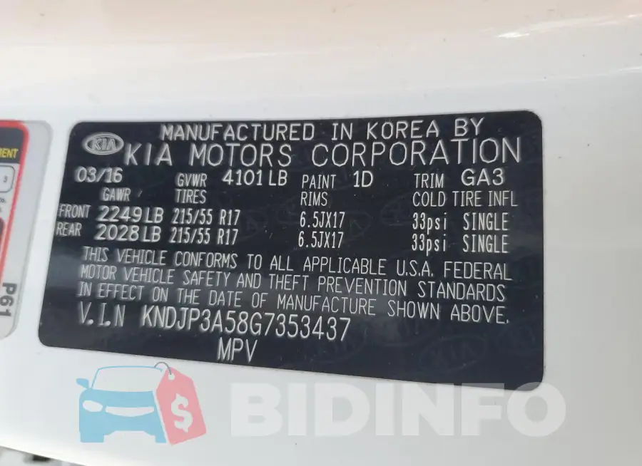 KNDJP3A58G7353437 Photo# 12