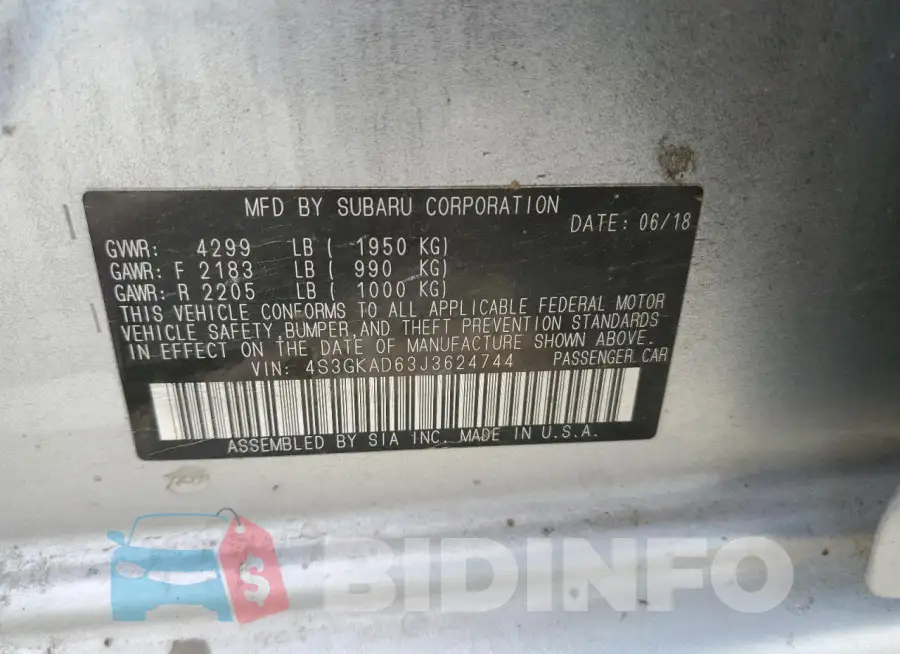 4S3GKAD63J3624744 Photo# 12