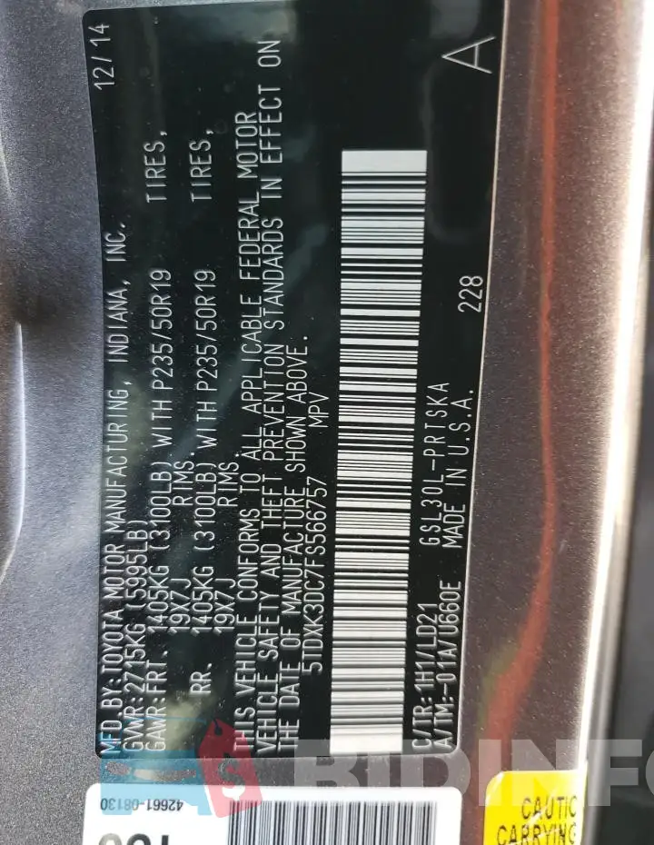 5TDXK3DC7FS566757 Photo# 12