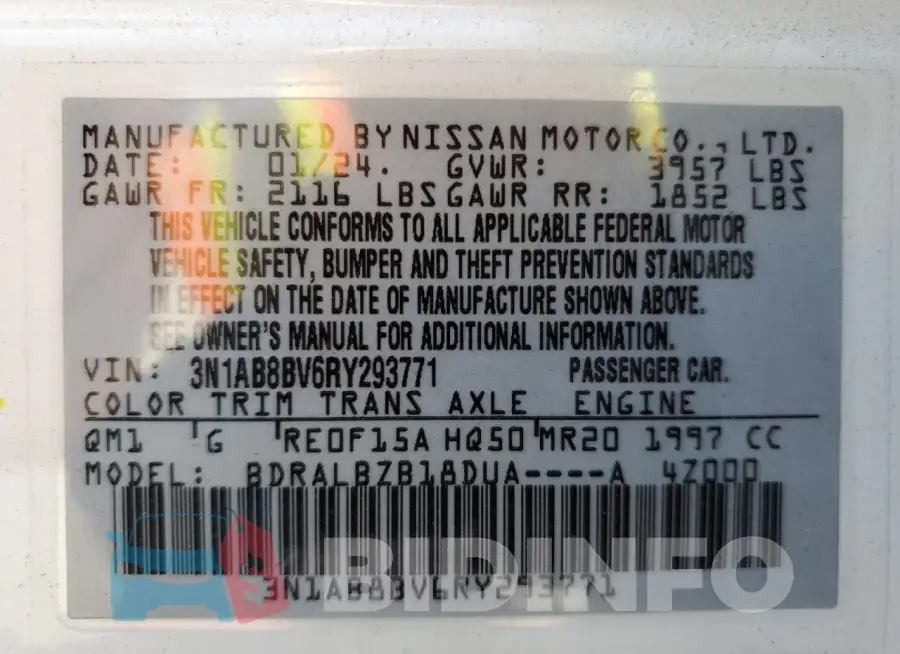 3N1AB8BV6RY293771 Photo# 12