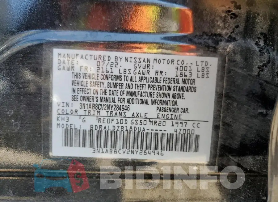 3N1AB8CV2NY284946 Photo# 13