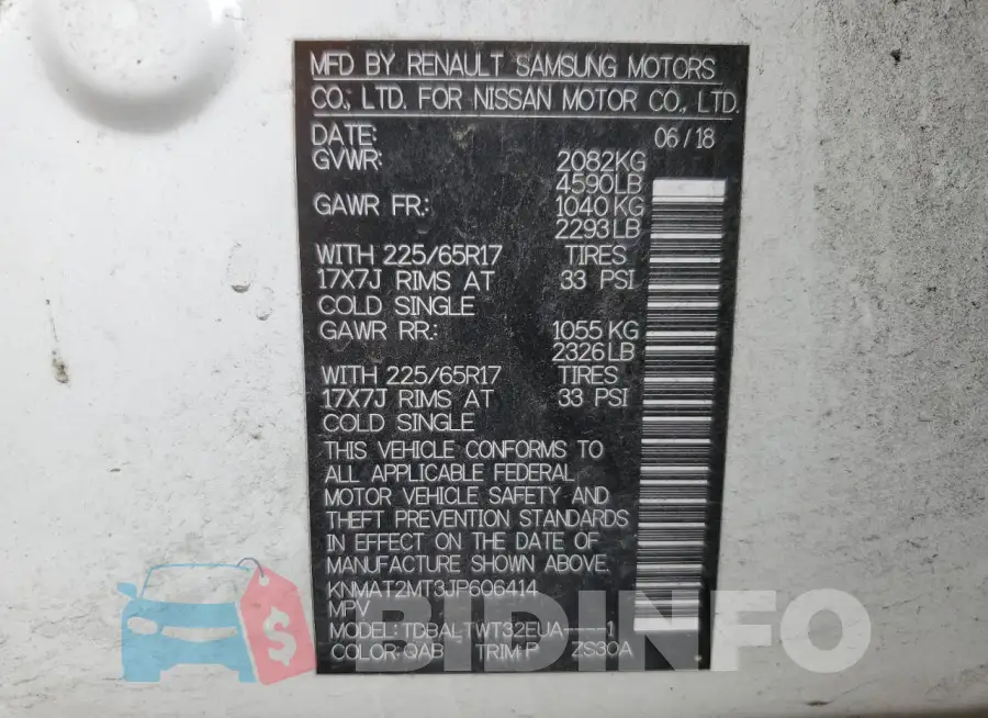KNMAT2MT3JP606414 Photo# 13