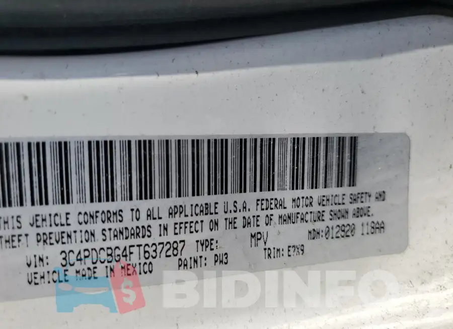 3C4PDCBG4FT637287 Photo# 14
