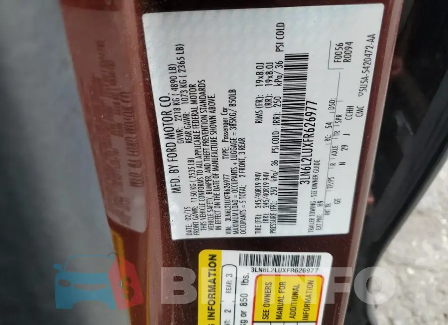 3LN6L2LUXFR626977 Photo# 12