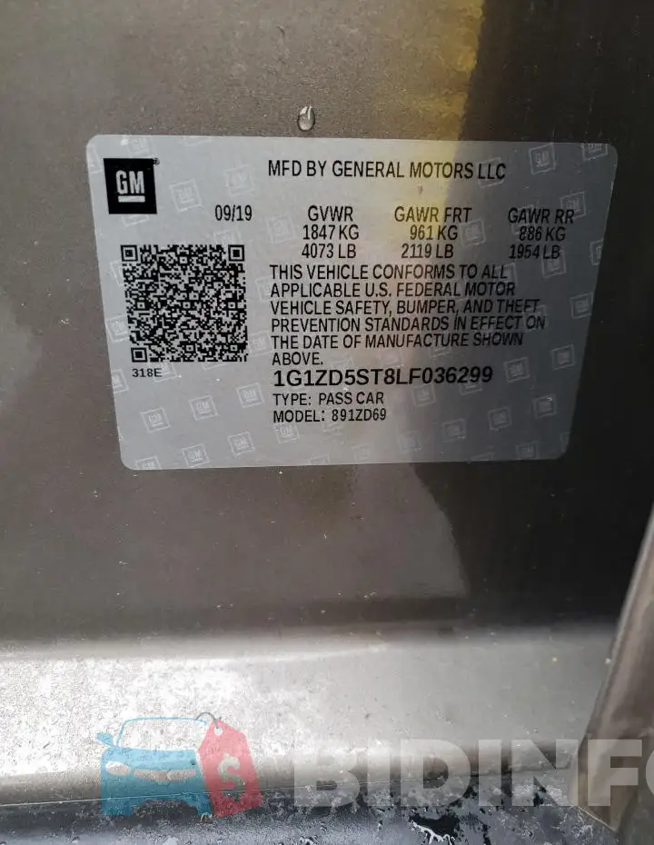 1G1ZD5ST8LF036299 Photo# 12
