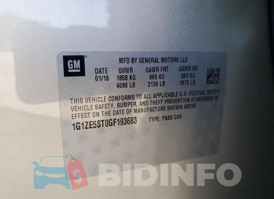 1G1ZE5ST0GF193683 Photo# 12