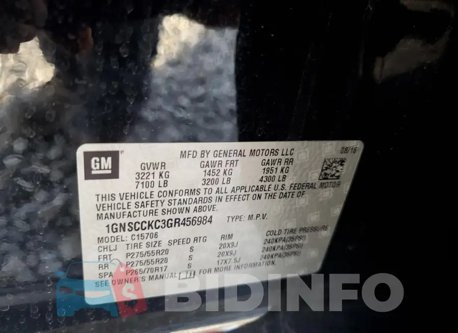 1GNSCCKC3GR456984 Photo# 13