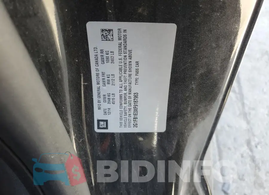 2G1FB1E3XF9187963 Photo# 12