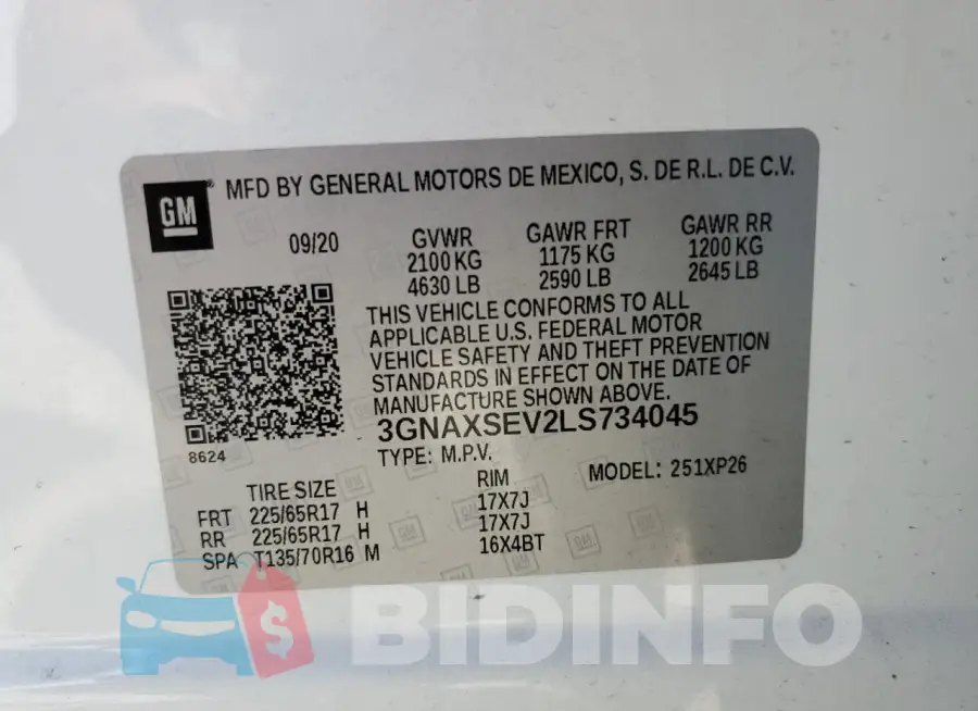 3GNAXSEV2LS734045 Photo# 13