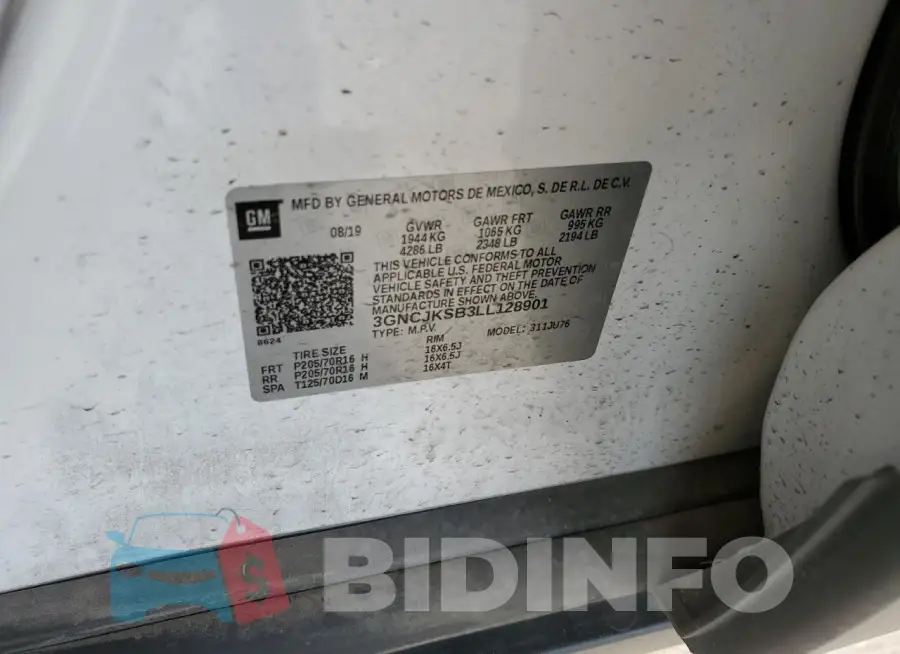 3GNCJKSB3LL128901 Photo# 14
