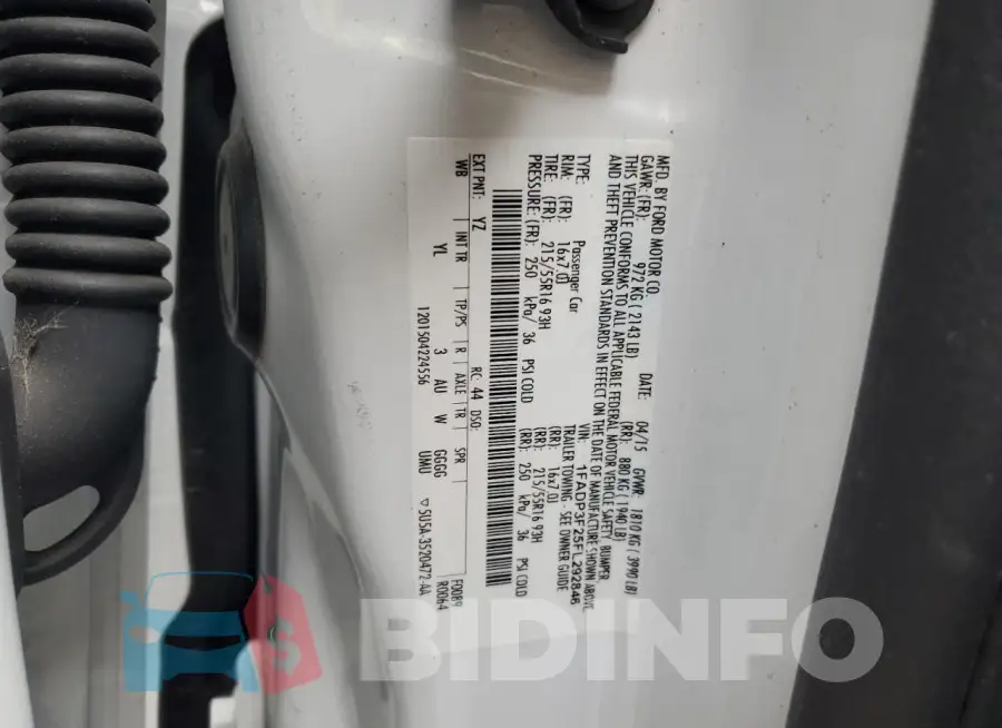 1FADP3F25FL292846 Photo# 12