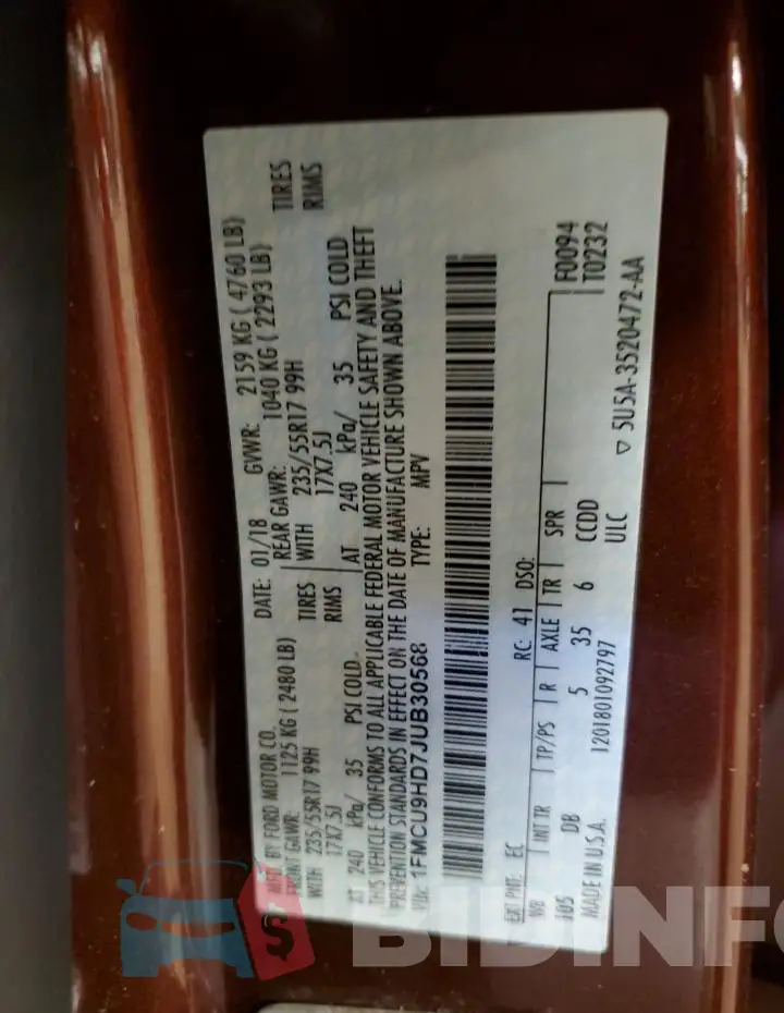 1FMCU9HD7JUB30568 Photo# 12