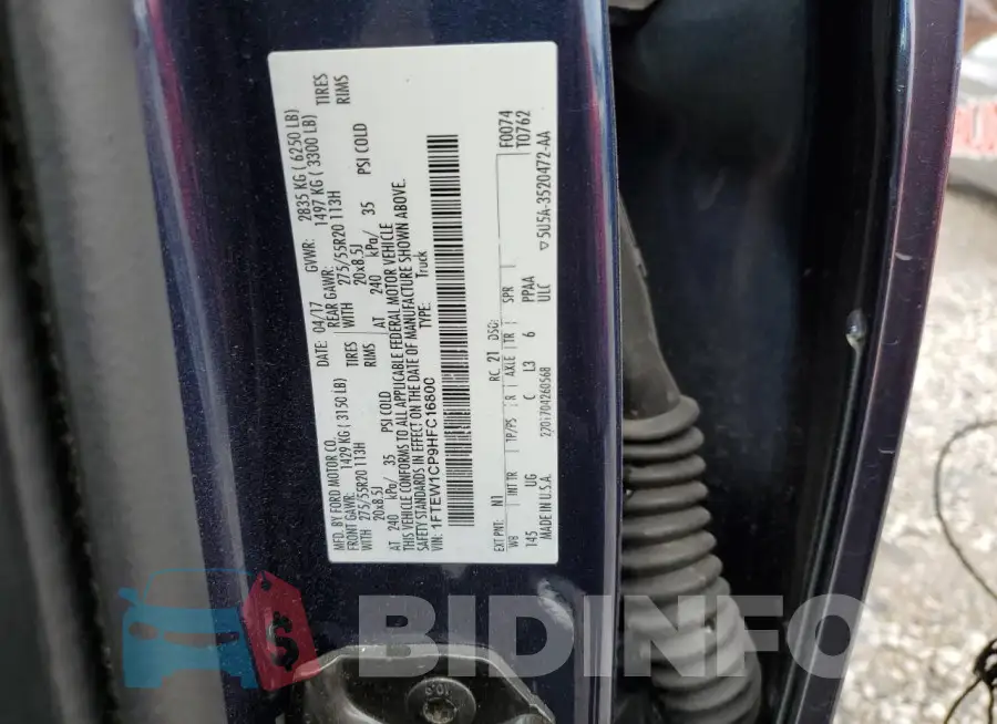 1FTEW1CP9HFC16800 Photo# 12