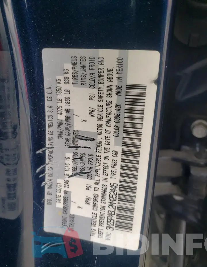 3MZBPABL2MM252446 Photo# 12