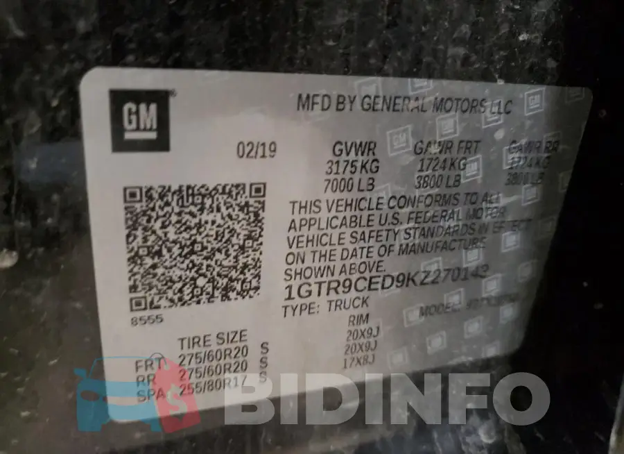 1GTR9CED9KZ270143 Photo# 12